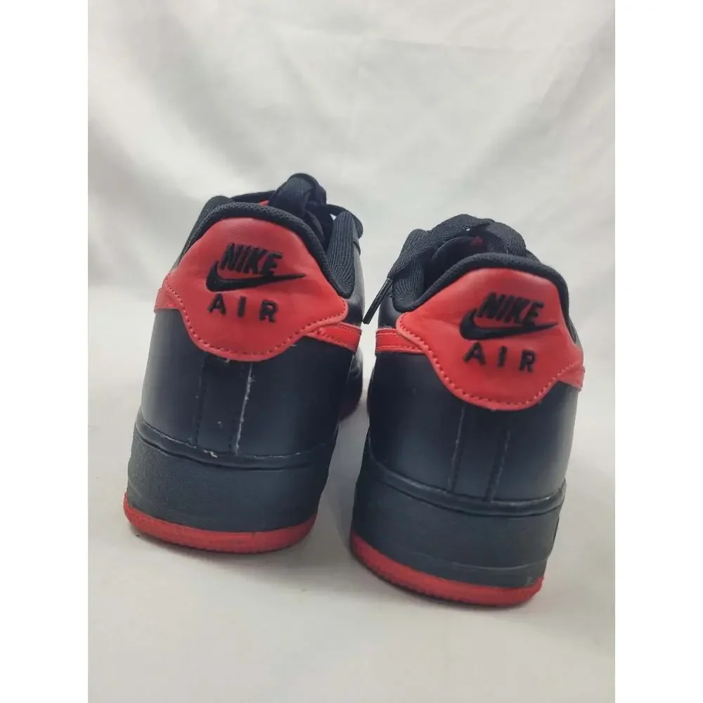 Nike Air Force 1 Low GS Bred Black University Red 6.5Y Women's 8 DH9812-001